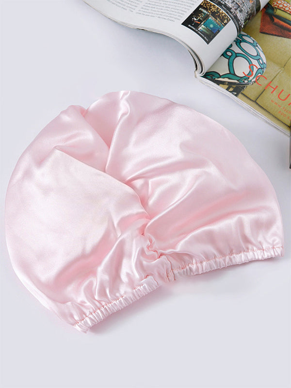 SilkSilky-CA Pure Silk Sleep Cap Pink 003