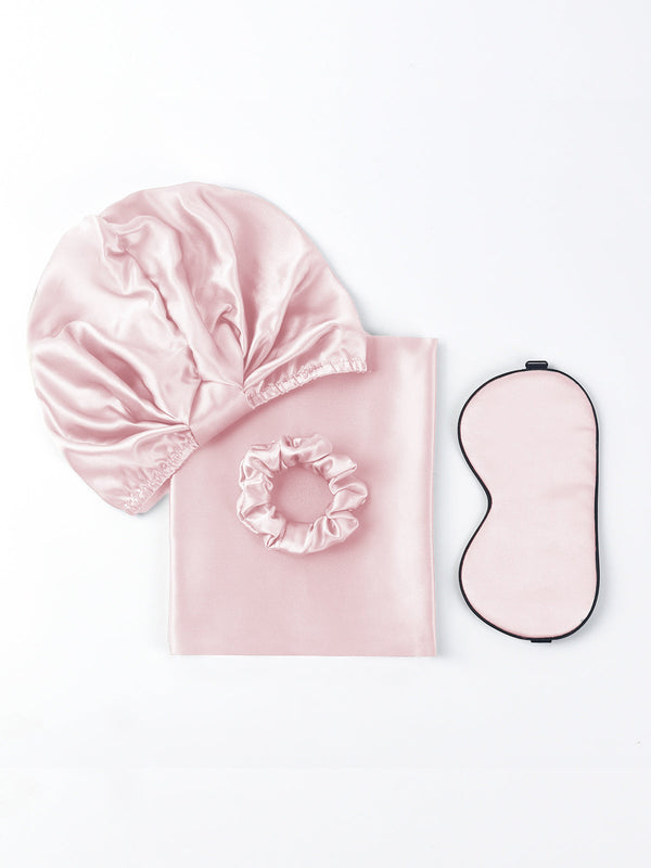 19Momme 4Pcs Set Silk Skin-Friendly Beauty Sleep Set (Hidden Zipper Pillowcase)