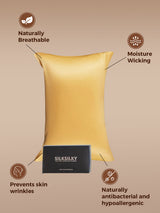 [Champagne] SilkSilky-CA 22Momme Pure Silk Pillowcase 002