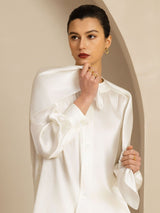 [White] SilkSilky-CA Scarf 001