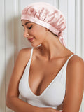 SilkSilky CA Pure Silk Sleep Cap Pink 008