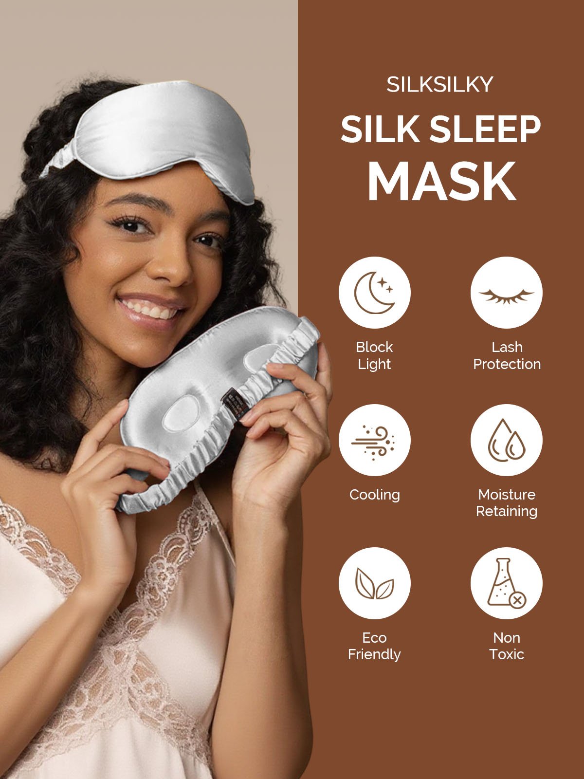 [Silver] SilkSilky-CA 22Momme Pure Silk Eye Mask 003