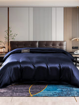 [Dark Blue] SilkSilky-CA 22Momme Duvet Covers 001