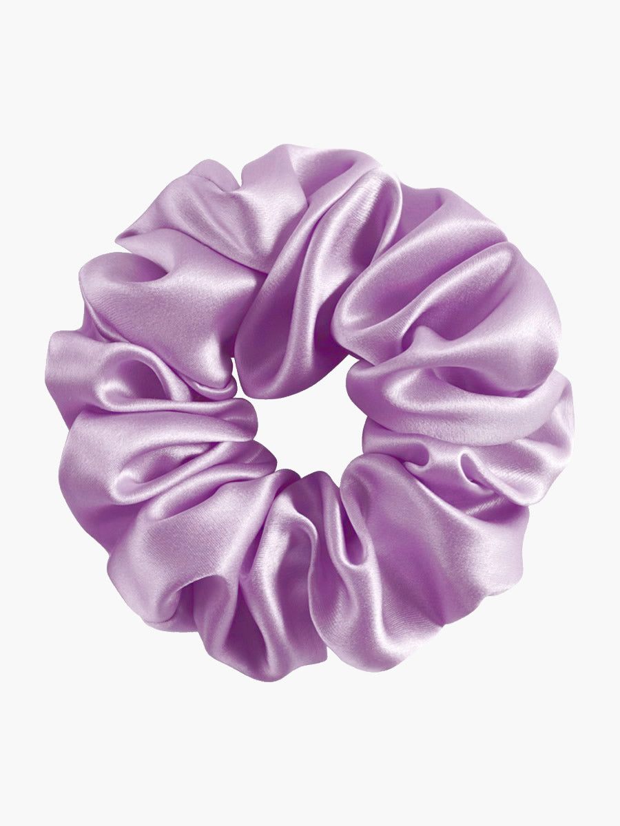 SilkSilky-CA 19Momme Pure Silk Scrunchie Lavender 003