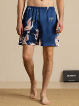 [Dark Blue] SilkSilky-CA 19Momme Mens Sleep Bottoms 003