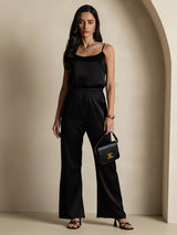 [Black] SilkSilky-CA Spaghetti Strap Camisole 008