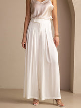 [White] SilkSilky-CA Women's Pants 008