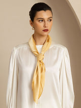 [Champagne] SilkSilky-CA Scarf 003