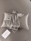 SilkSilky-CA 19Momme Pure Silk Pillowcase Gray 006