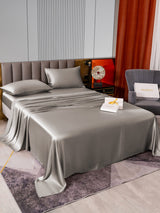 [Gray] SilkSilky-CA 22Momme Pure Silk Bedding Set 005,