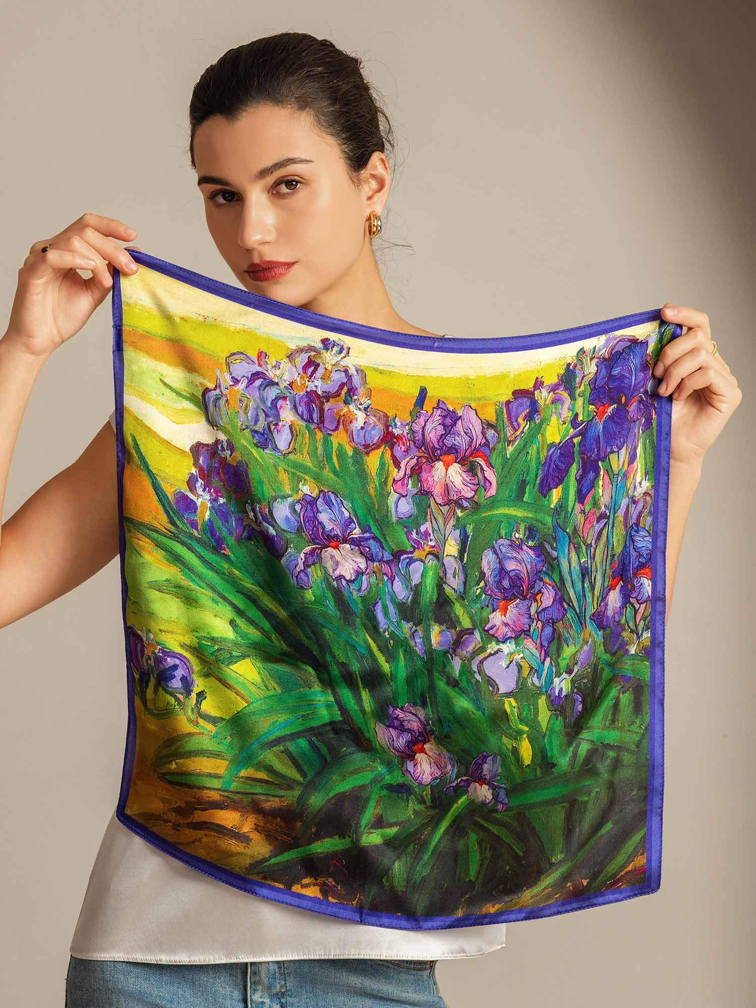 [Multi] SilkSilky-CA Pure Silk Scarf 002