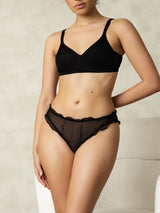 [Black] SilkSilky-CA Pure Silk Panty 006