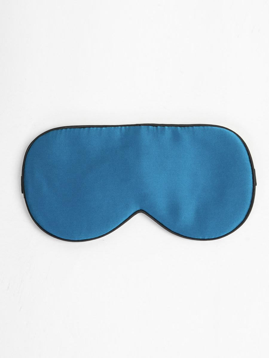 Pure Silk Solid Color Elastic Band Sleep Eye Mask