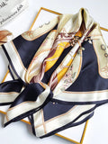 SilkSilky CA Pure Silk Scarf Black 003