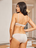 SilkSilky CA Silk Knitted Bra&Panty Set LightGray 002