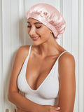 SilkSilky CA Pure Silk Sleep Cap Pink 009