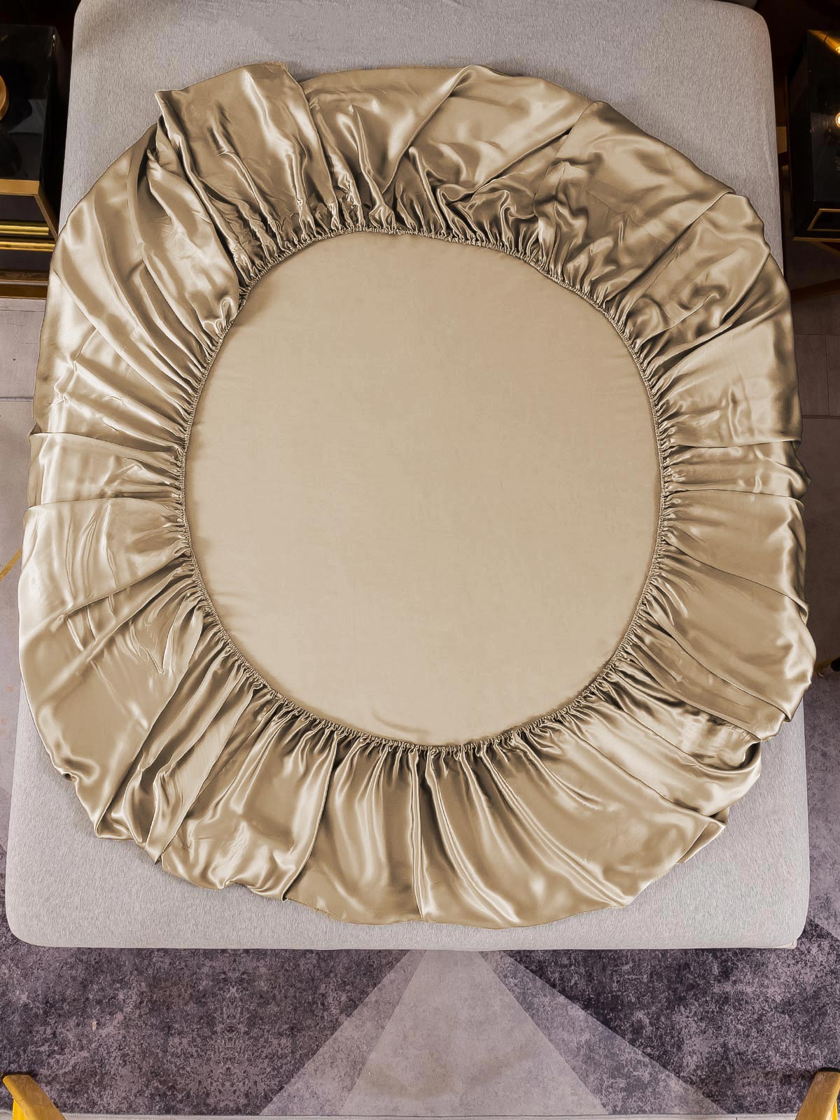 [Beige] SilkSilky-CA 19Momme Pure Silk Sheet 003