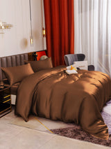 [Coffee] SilkSilky-CA 19Momme Bedding Set 005