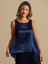 [Dark Blue] SilkSilky-CA Sleeveless Scoop Neck Camisole 002