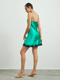 SilkSilky-CA-Pure-Silk-Sleeveless-V-Neck-Nightgown-Green-002