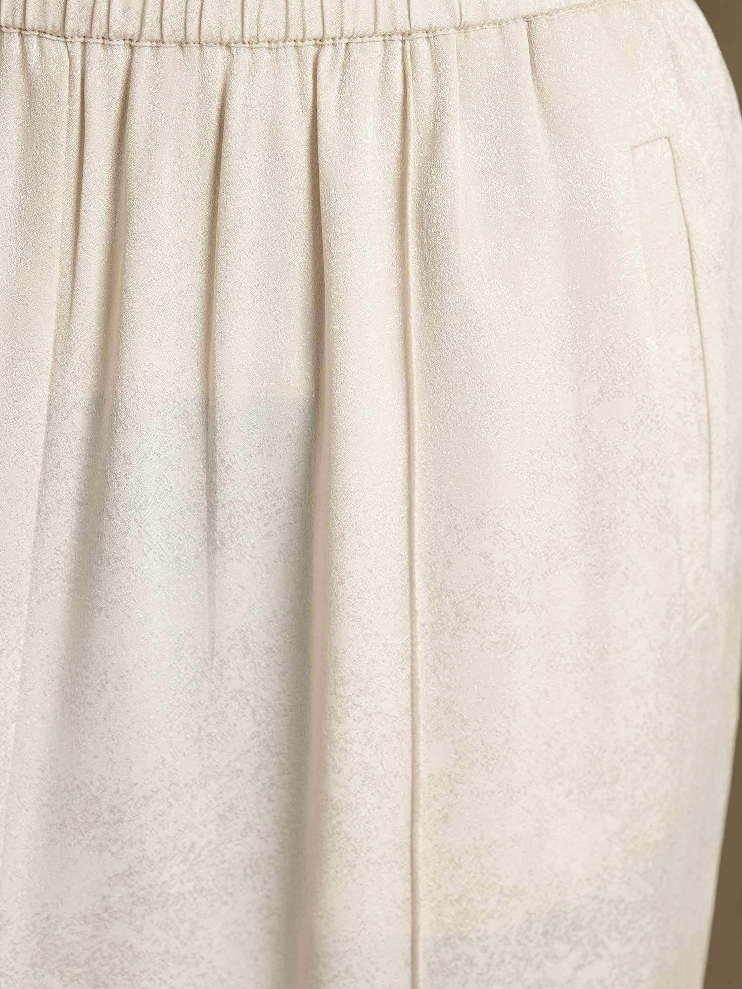 [Beige] SilkSilky-CA 22Momme Silk Womens Pants 006