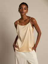 [Champagne] SilkSilky-CA Spaghetti Strap Camisole 005