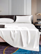 [White] SilkSilky-CA 22Momme Pure Silk Bedding Set 006,