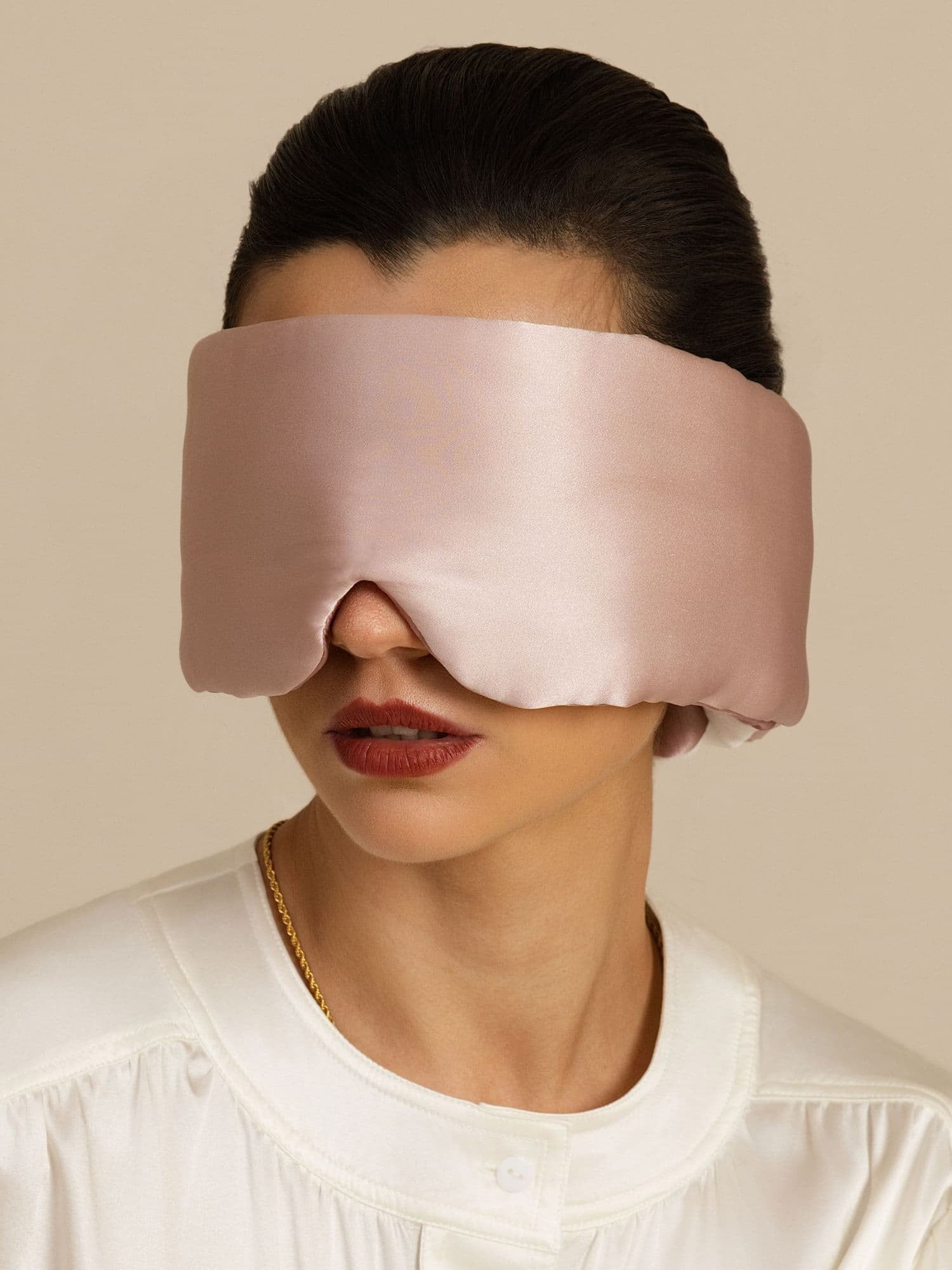 [PaleMauve+LightPink] SilkSilky-CA Eye Mask 006