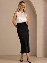 [Black] SilkSilky-CA Skirt 005