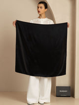 [Black] SilkSilky-CA Scarf 003