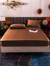 [Coffee] SilkSilky-CA 19Momme Bedding Set 002