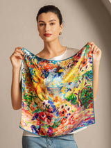 [P096] SilkSilky-CA Pure Silk Scarf 003