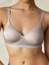 [Gray] SilkSilky-CA Silk Jersey Bra 001