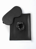 SilkSilky CA 19Momme Pure Silk Pillowcase Set Black 001