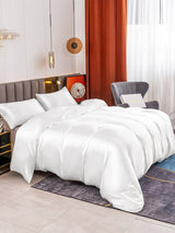 [White] SilkSilky-CA 19Momme Bedding Set 004