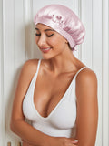 SilkSilky CA Pure Silk Sleep Cap Pink 005