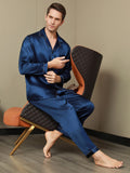 SilkSilky-CA-Pure-Silk-Long-Sleeve-Lapel-Men's-Pajamas-Dark-Blue-008