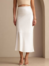 [Ivory] SilkSilky-CA Skirt 003