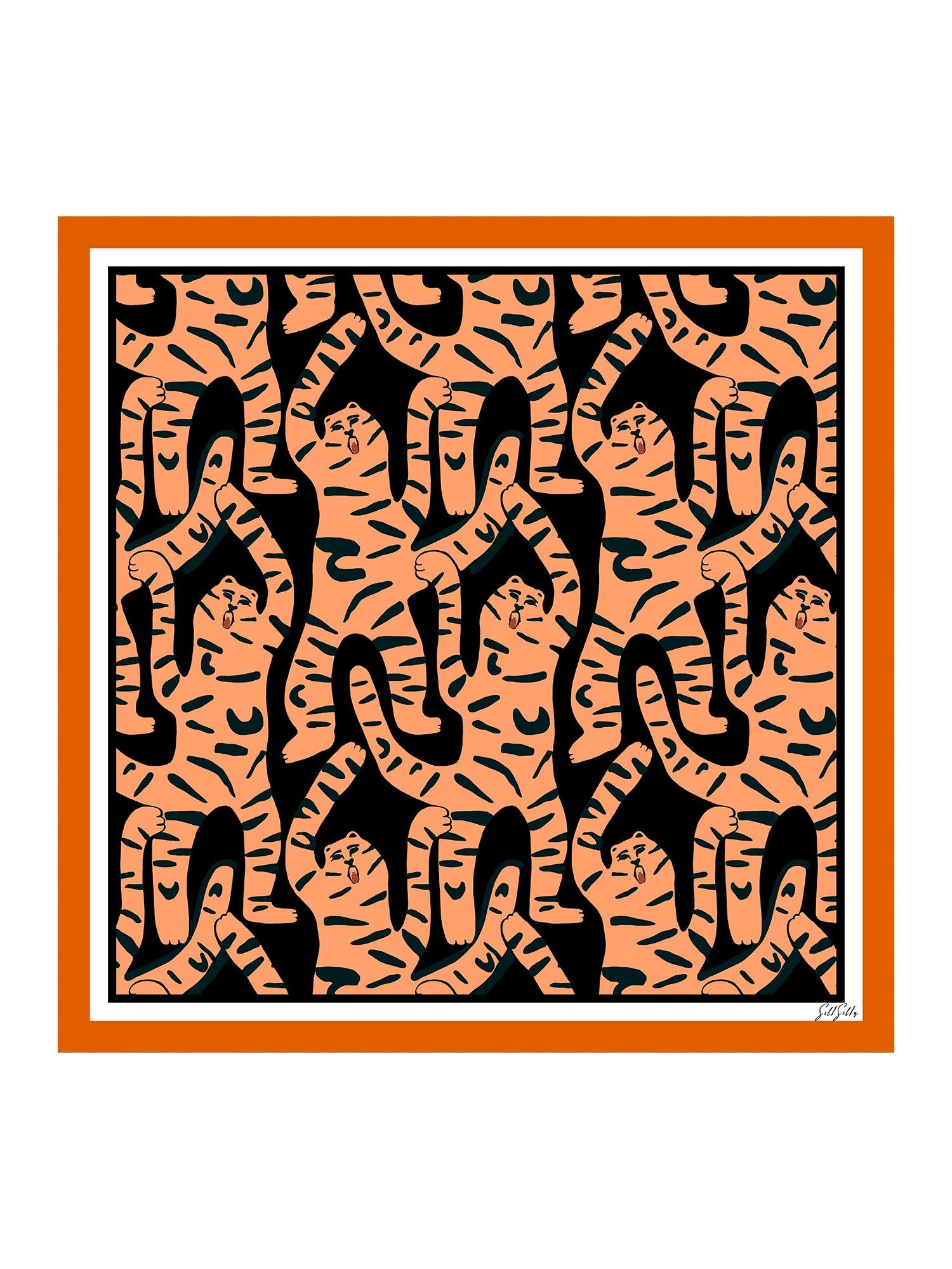 [Black Tiger] SilkSilky-CA Scarf 001