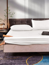 [White] SilkSilky-CA 22Momme Bedding Set 006