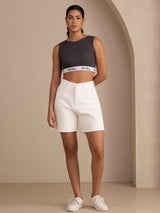 [Gray] SilkSilky-CA Sleeveless Crew Neck Camisole 006
