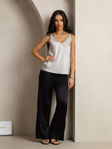 [Silver] SilkSilky-CA Sleeveless V Neck Camisole 005