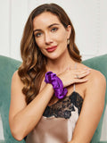 SilkSilky-CA 19Momme Pure Silk Scrunchie Violet 001