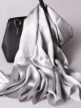 [Light Gray] SilkSilky-CA Scarf 001