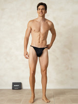 [Black] SilkSilky-CA Pure Silk Men's Underwear 003