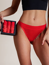 [Red] SilkSilky-CA 100% Silk Jersey Panty 001