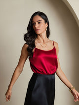 [Wine] SilkSilky-CA Spaghetti Strap Camisole 001