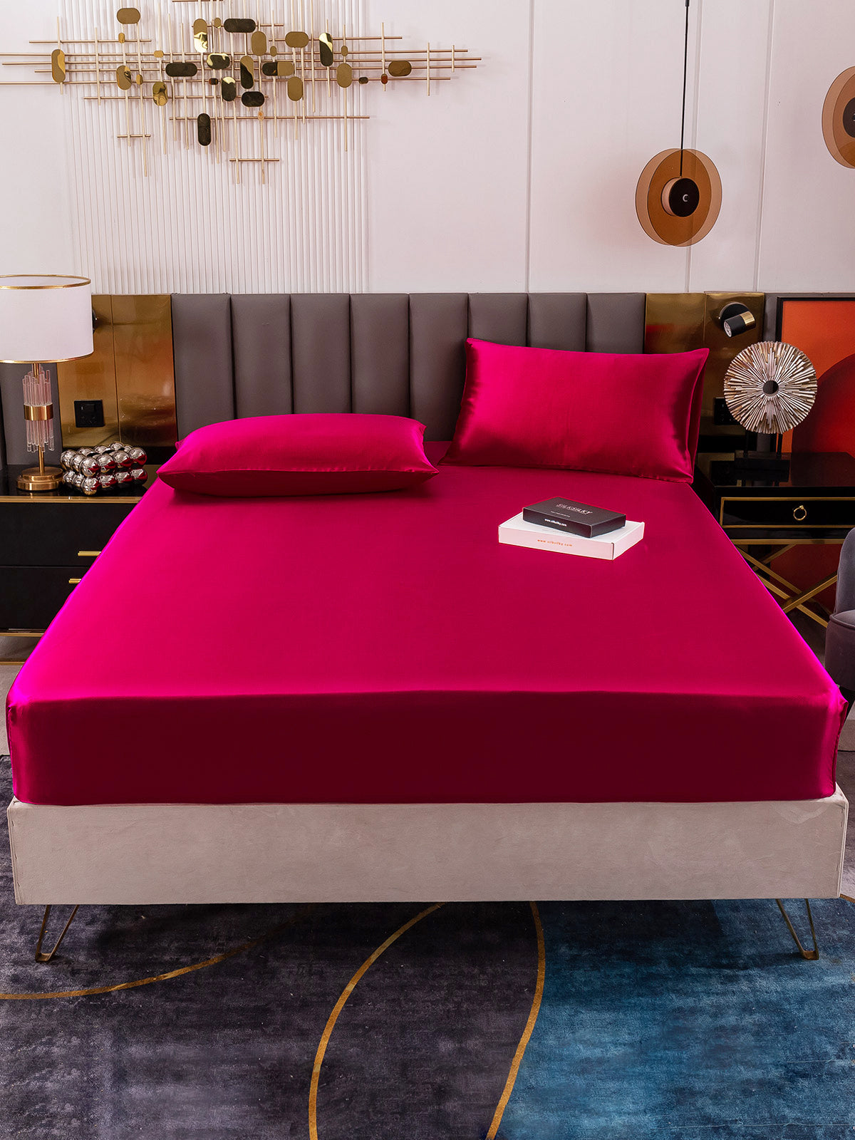 [Wine] SilkSilky-CA 19Momme Bedding Set 008