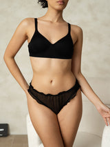 [Black] SilkSilky-CA Pure Silk Panty 005