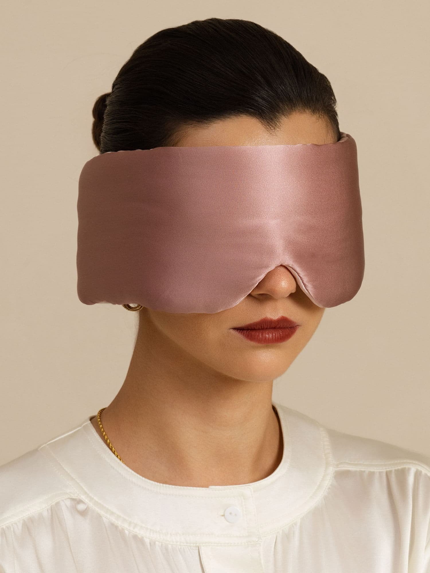 [PaleMauve+LightPink] SilkSilky-CA Eye Mask 007
